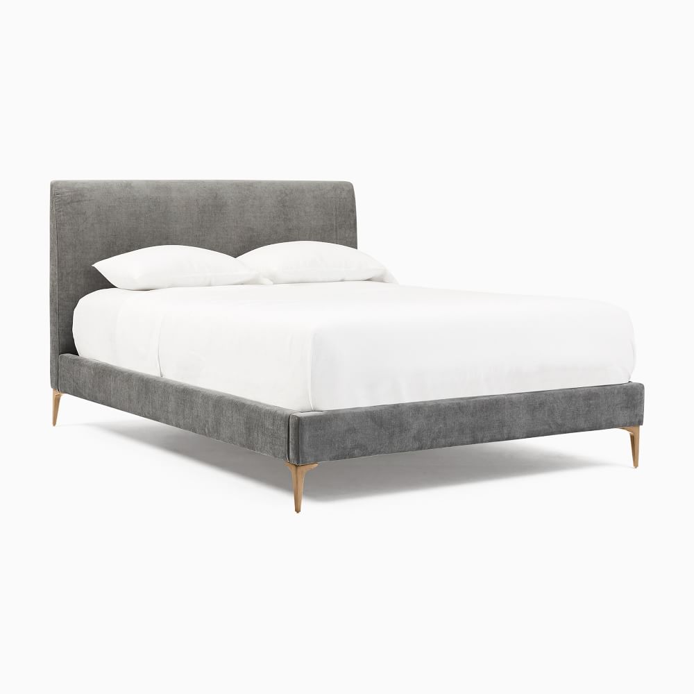 Andes Bed Metal Legs Luxe Modern Design West Elm UK
